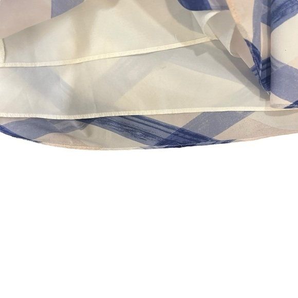 Banana Republic Plaid A-Line Slip Pleated midi Dress size 4p sleeveless wedding - Picture 5 of 12